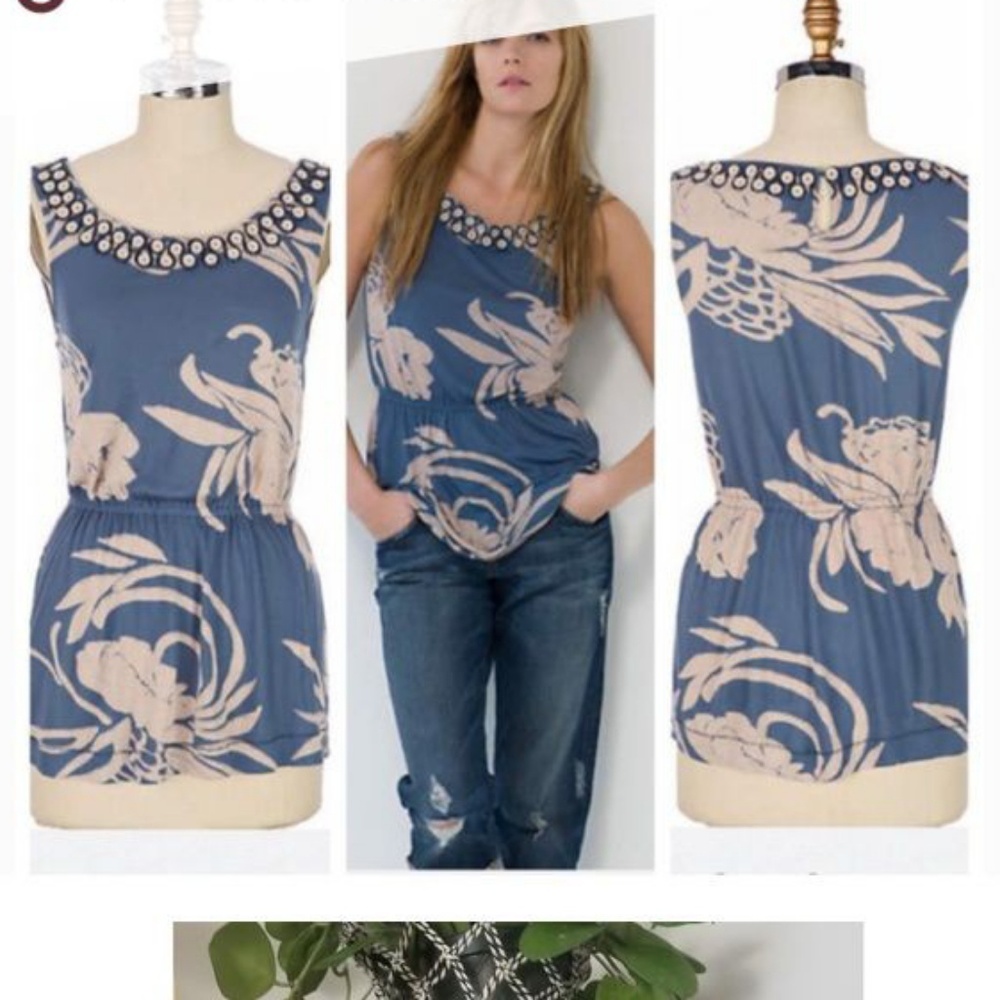 EUC Ric Rac Antho top